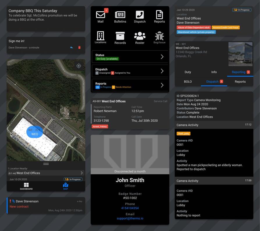 THERMS mobile app showcase